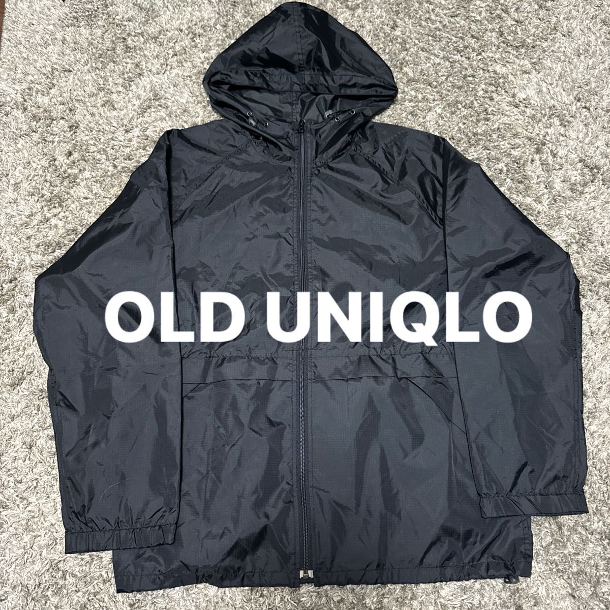 希少】OLD UNIQLO オールドユニクロ ナイロンアノラックパーカー 希少】OLD UNIQLO オールドユニクロ ナイロンアノラックパーカー
