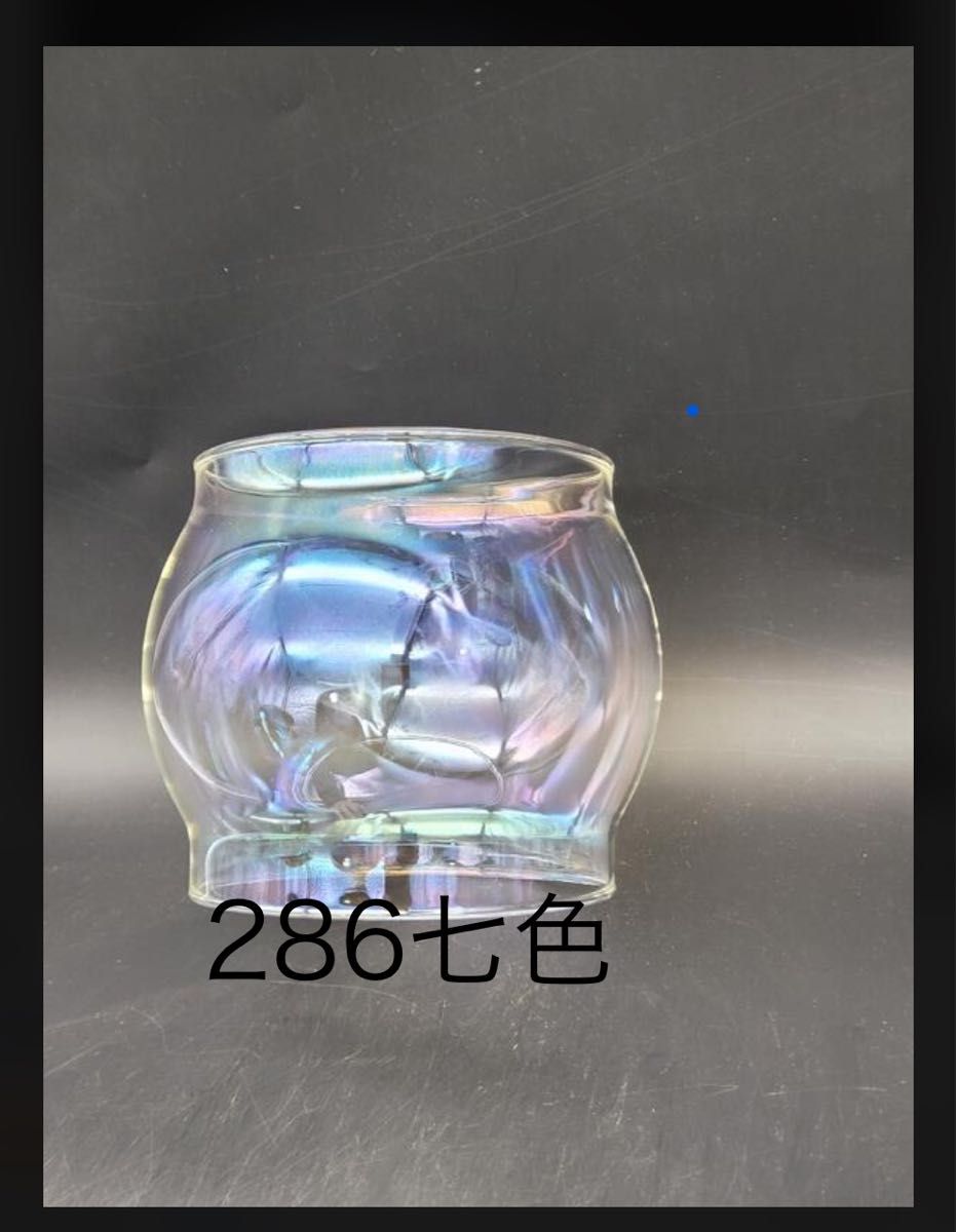 コールマン286a ワンマントル交換用ホヤ 波模様琥珀色|ライト コールマン286a ワンマントル交換用ホヤ 波模様琥珀色|ライト