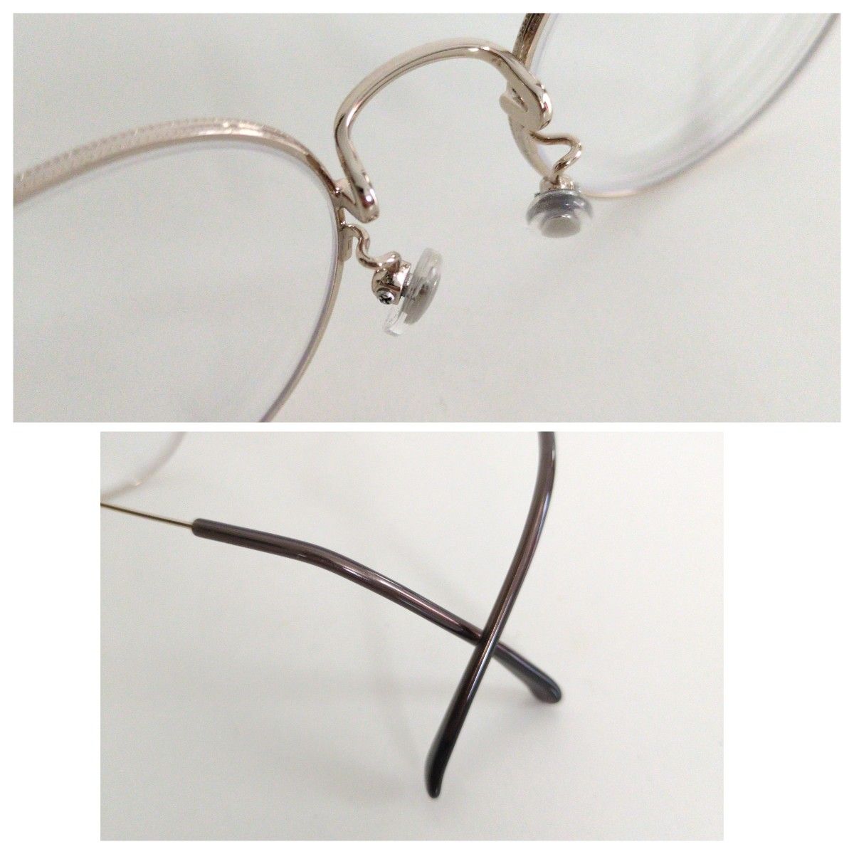 美品 JINS ジンズ 眼鏡 メガネ ボストン ゴールド ブラウン 刻印 美品 JINS ジンズ 眼鏡 メガネ ボストン ゴールド ブラウン 刻印