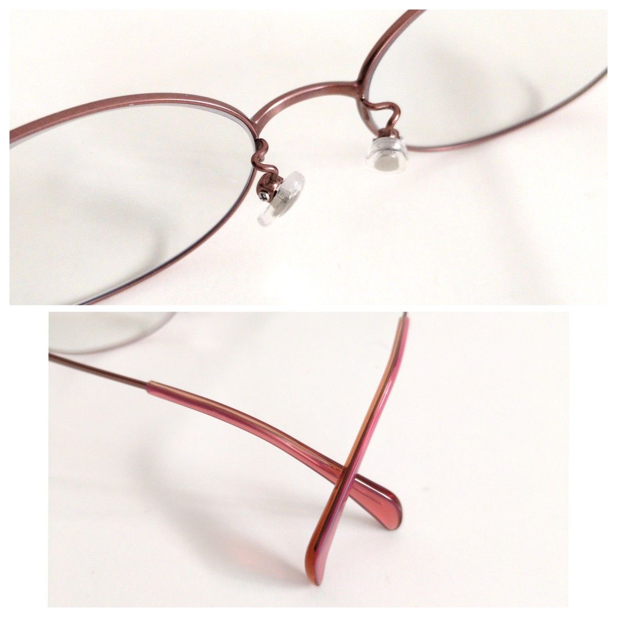 美品 JINS ジンズ メガネ 眼鏡 オーバル ラウンド レッド ピンク 美品 JINS ジンズ メガネ 眼鏡 オーバル ラウンド レッド ピンク