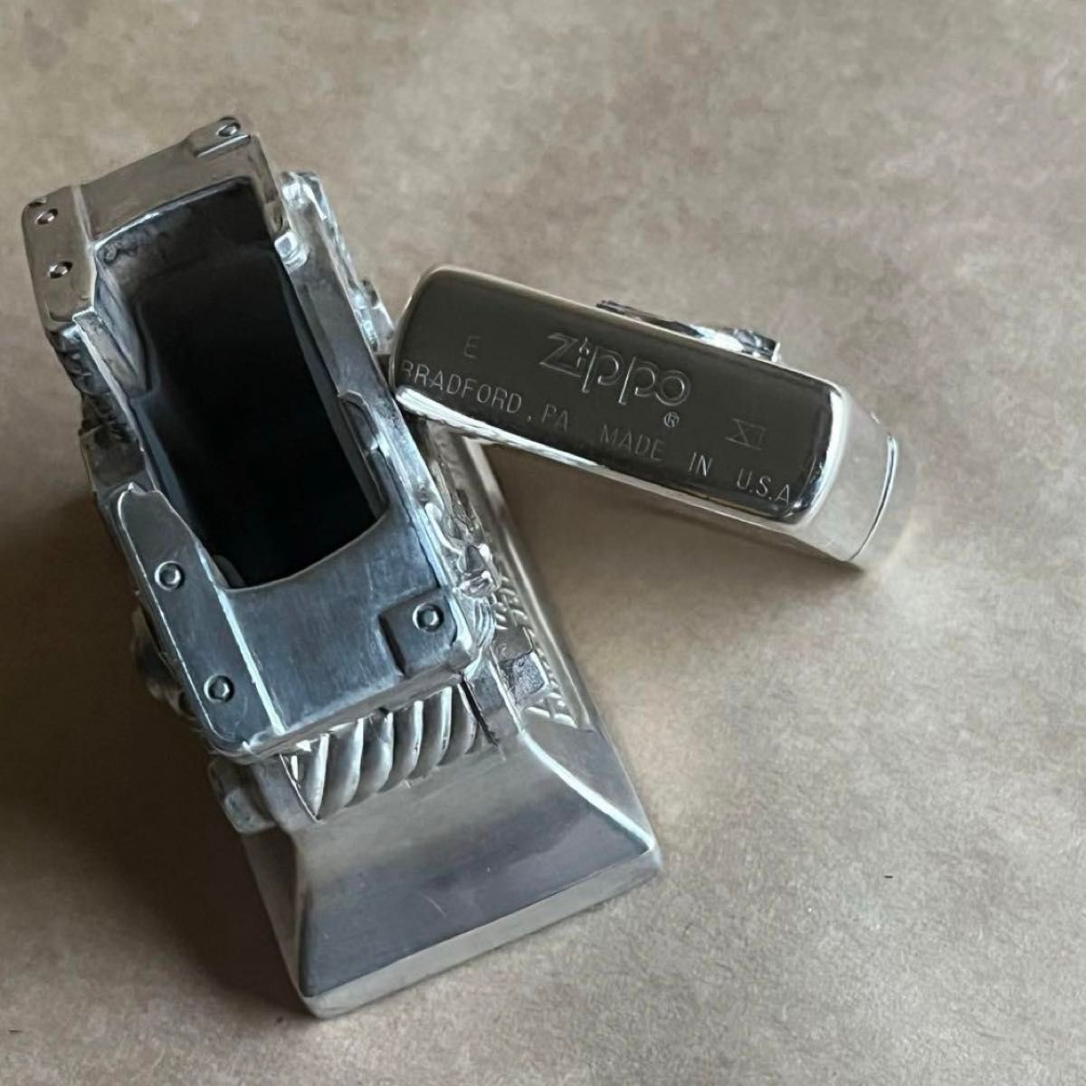 １９９５年製 限定 ZIPPO ハーレーダビッドソン イーグル台座付 / HARLEY-DAVIDSON ジッポー 喫煙具