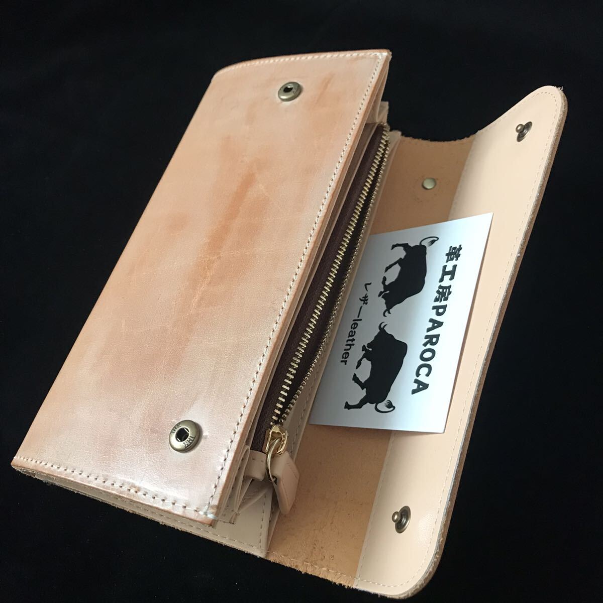 数量限定 ブラウン系 長財布/本革 ブライドルレザー メンズ ヌメ