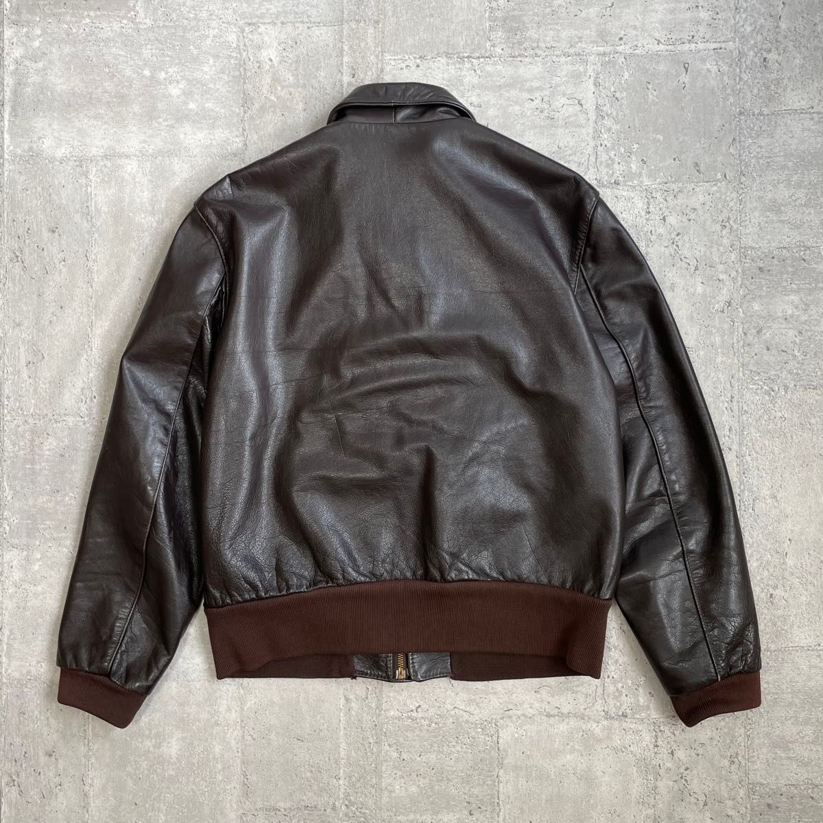 OLD type A-2 レザーフライトジャケット ダークブラウン leather OLD type A-2 レザーフライトジャケット ダークブラウン leather