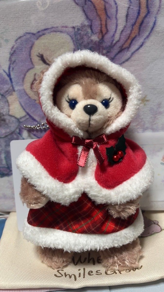 TDS ディズニーシー シェリーメイ ぬいぐるみバッジ クリスマス2024 TDS ディズニーシー シェリーメイ ぬいぐるみバッジ クリスマス2024