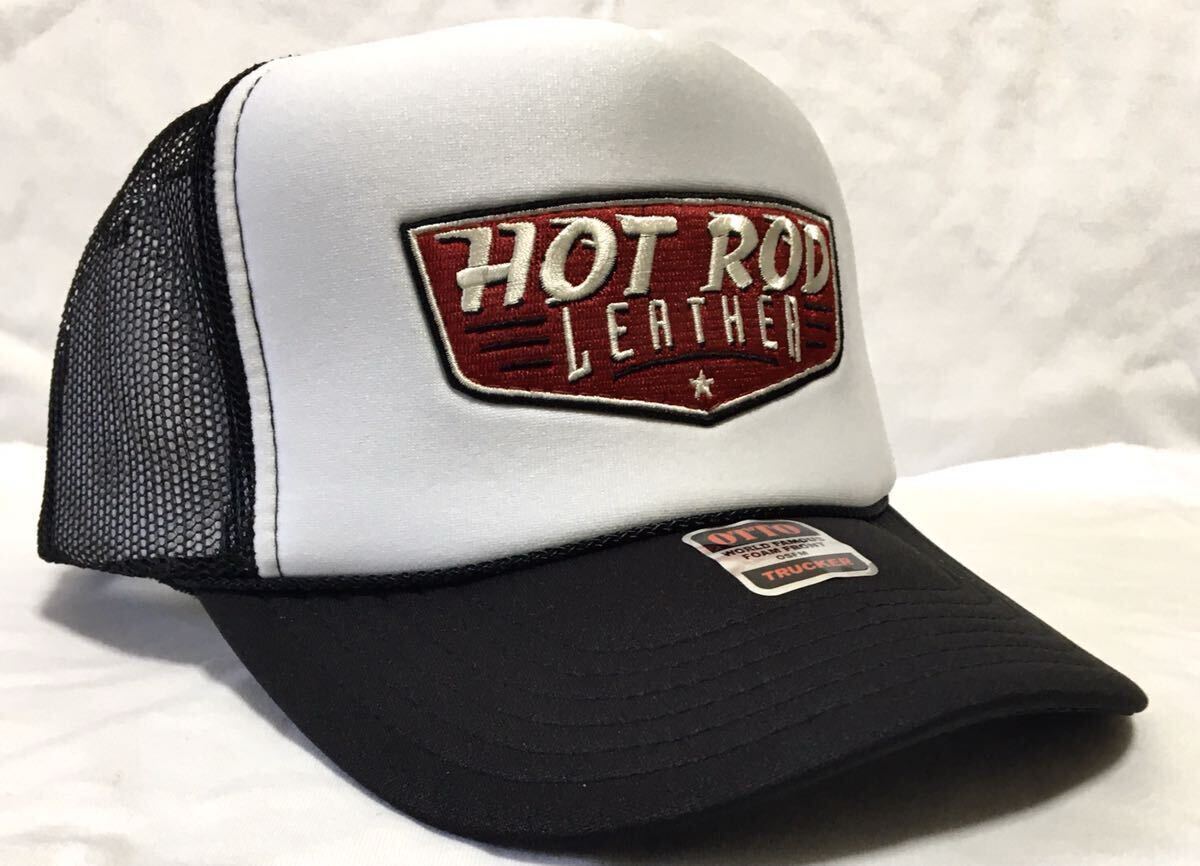 HOTROD LEATHER パッチトラッカーキャップ　新品　アメカジ　モーター