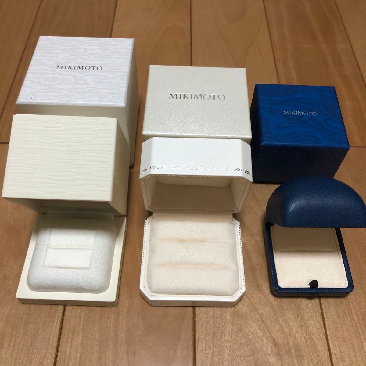 ミキモト リングケース 3個セット 空箱 アクセサリーケース ミキモト リングケース 3個セット 空箱 アクセサリーケース