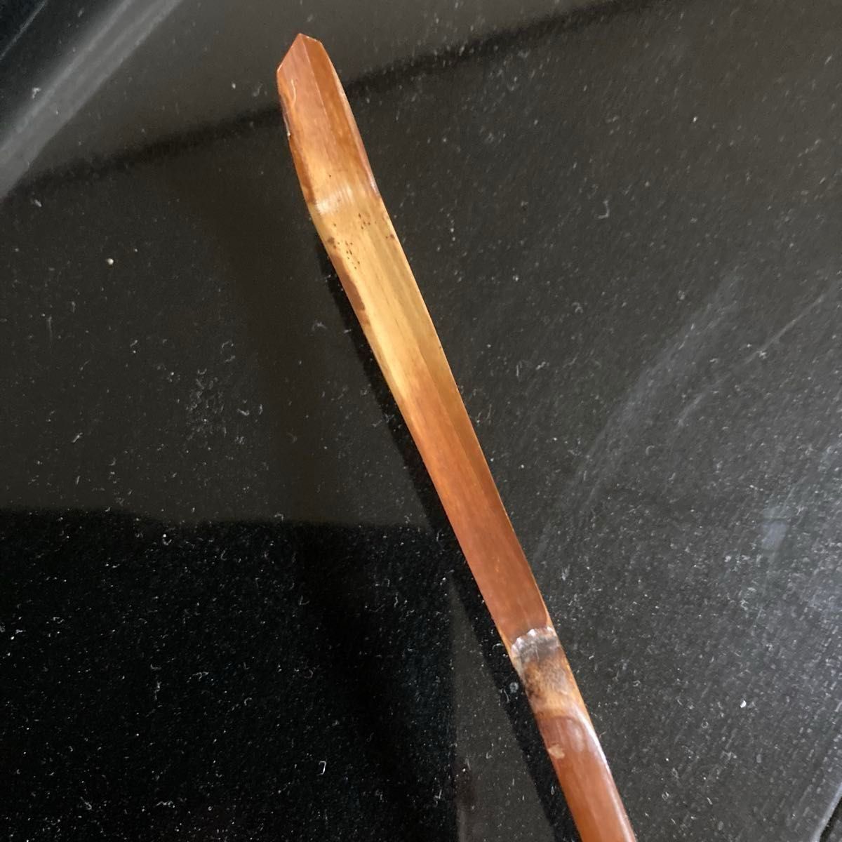 茶道具 茶杓 大徳寺 大亀老師作 銘好日 共箱 /茶道 利休 裏千家 茶道具 茶杓 大徳寺 大亀老師作 銘好日 共箱 /茶道 利休 裏千家