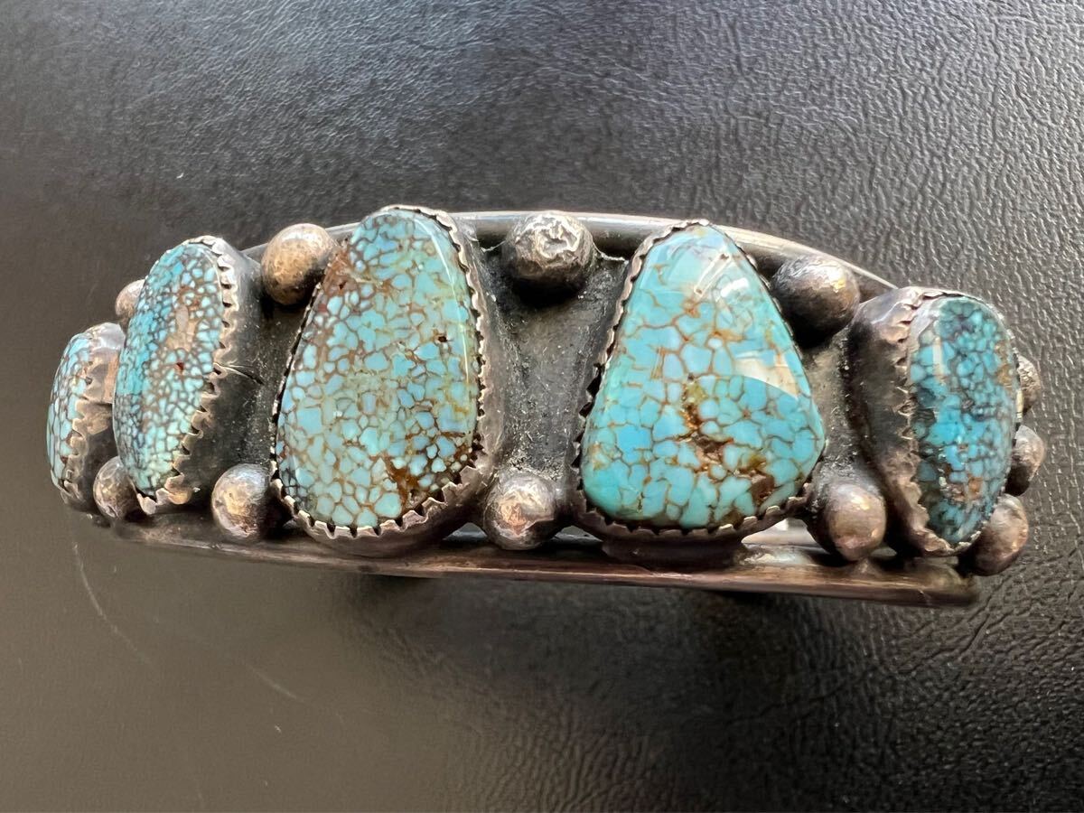 NAVAJO【OLD PAWN】1960~70's GEM ネバダブルー ターコイズ NAVAJO【OLD PAWN】1960~70's GEM ネバダブルー ターコイズ