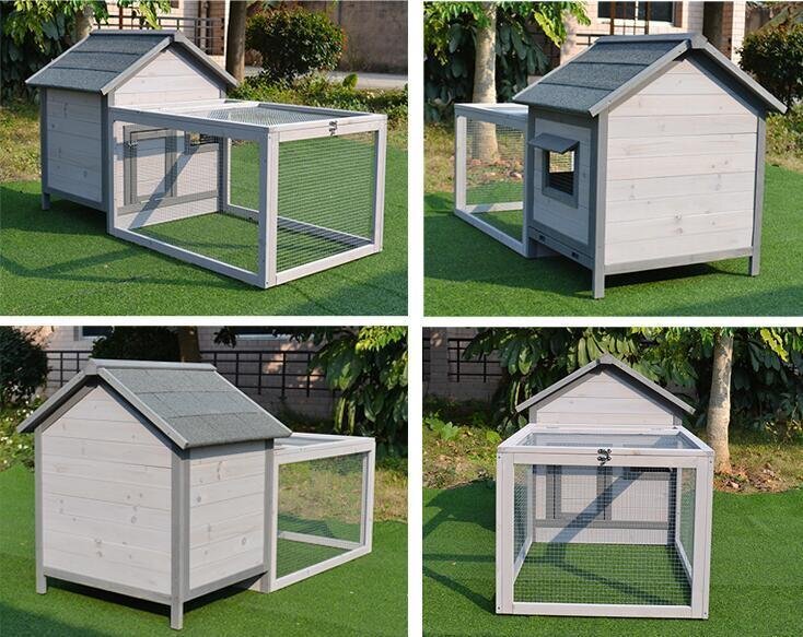  high quality * rabbit pet holiday house house wooden chicken small shop breeding a Hill bird cage cat house outdoors .. garden for ventilation cleaning easy to do 