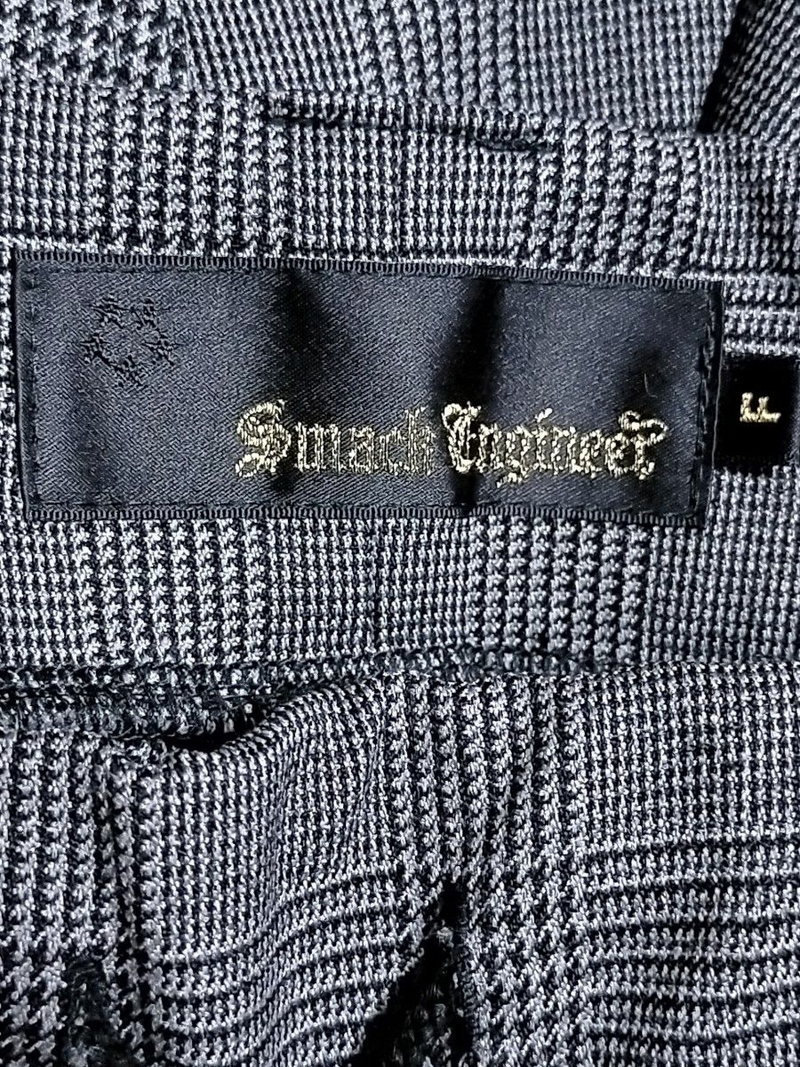 SMACK ENGINEER サルエルパンツ 千鳥格子 グレー フリーサイズ SMACK ENGINEER サルエルパンツ 千鳥格子 グレー フリーサイズ