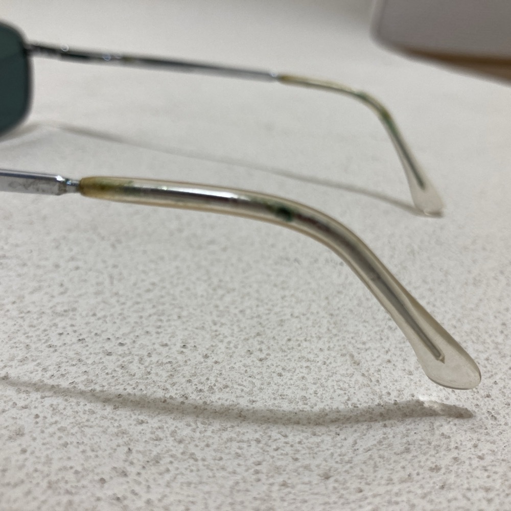 DKNY ダナキャラン サングラス シルバー レトロ ※汚れあり★K2832H