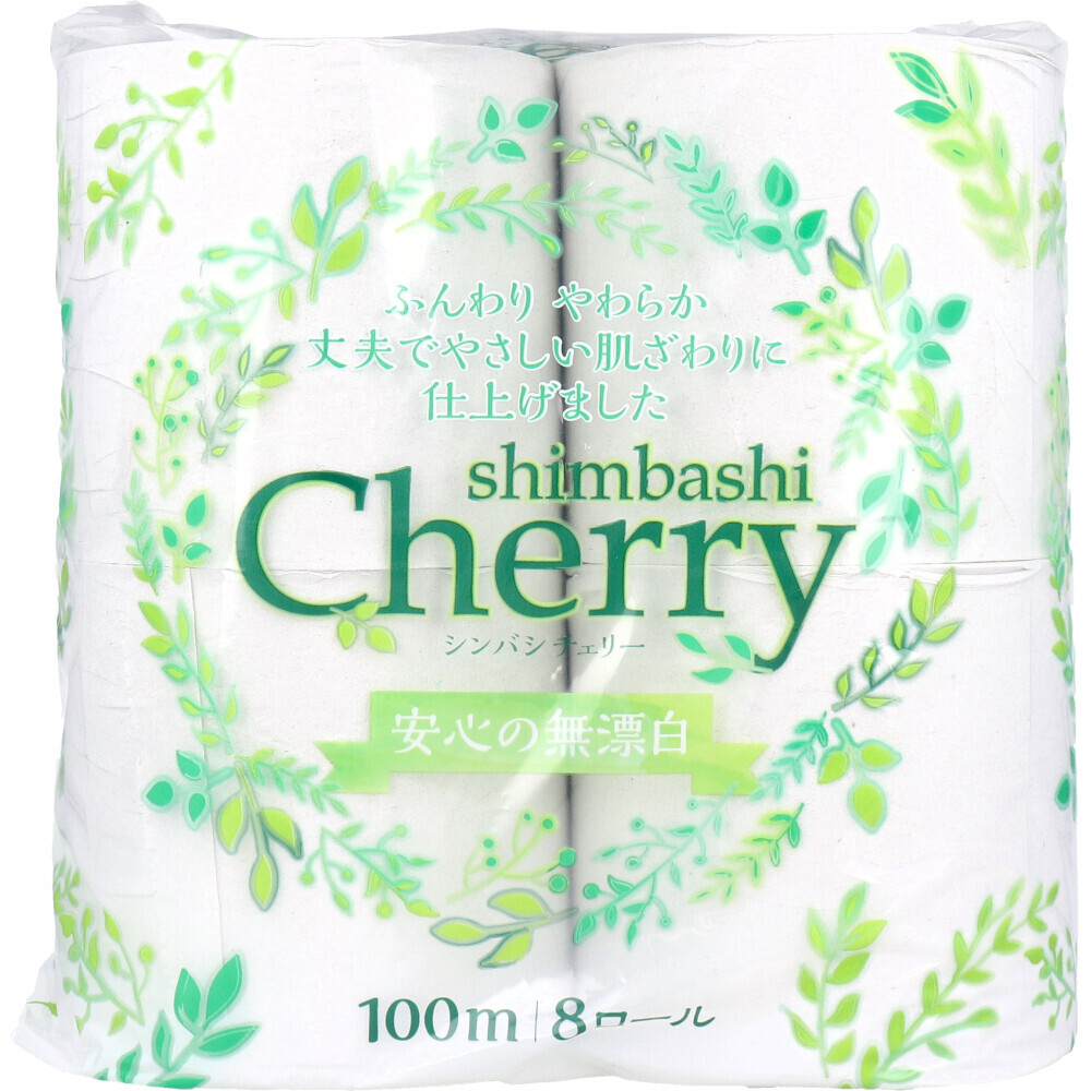 【まとめ買う】トイレットペーパー シンバシチェリー シングル 100m×8ロール入×12個セット