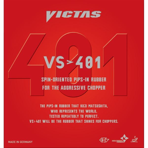 【新品】ヤマト卓球 VICTAS(ヴィクタス) 裏ソフトラバー VS〕401 020271 レッド 1.5