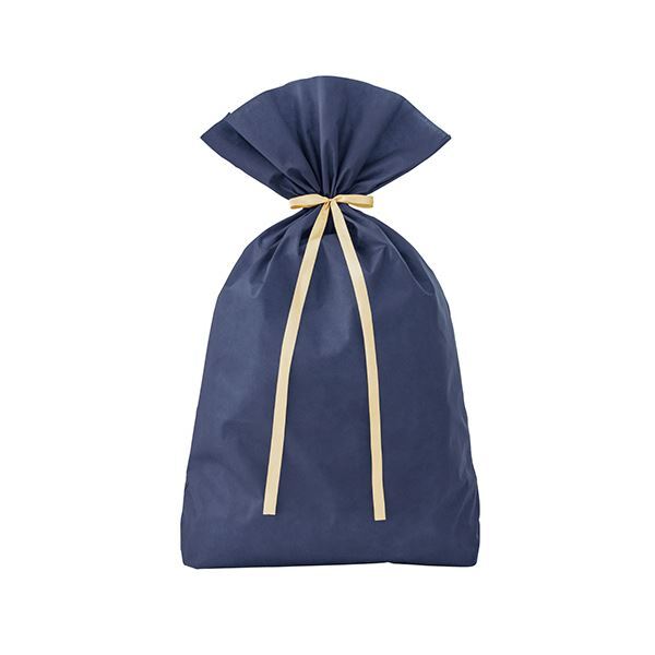 【新品】（まとめ） ササガワ 巾着袋超BIG W ネイビー 1000×1500mm 50-3750 1枚 〔×3セット〕