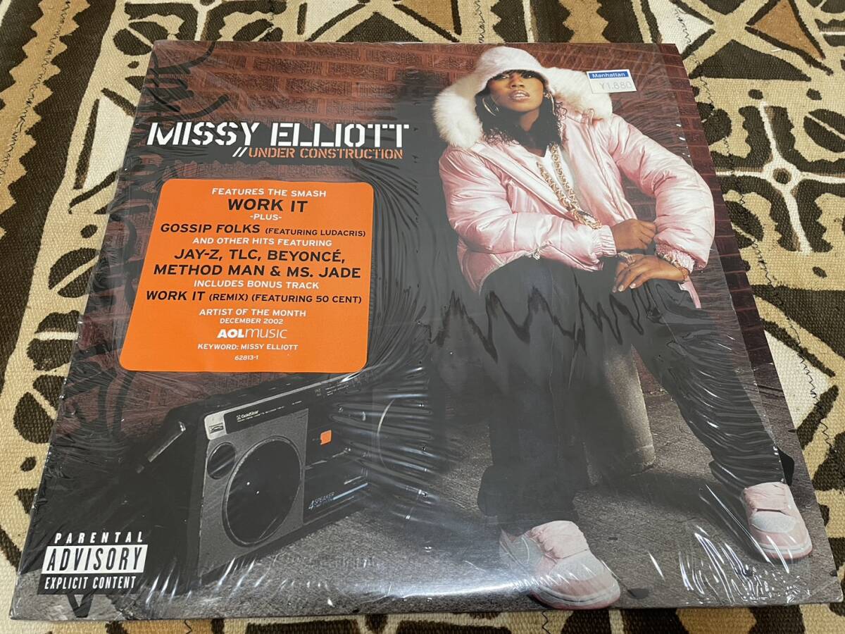 同梱OK ２枚組アルバム Missy Elliott / Under Construction LP (12インチLP) シュリンク付き HIPHOP RAP
