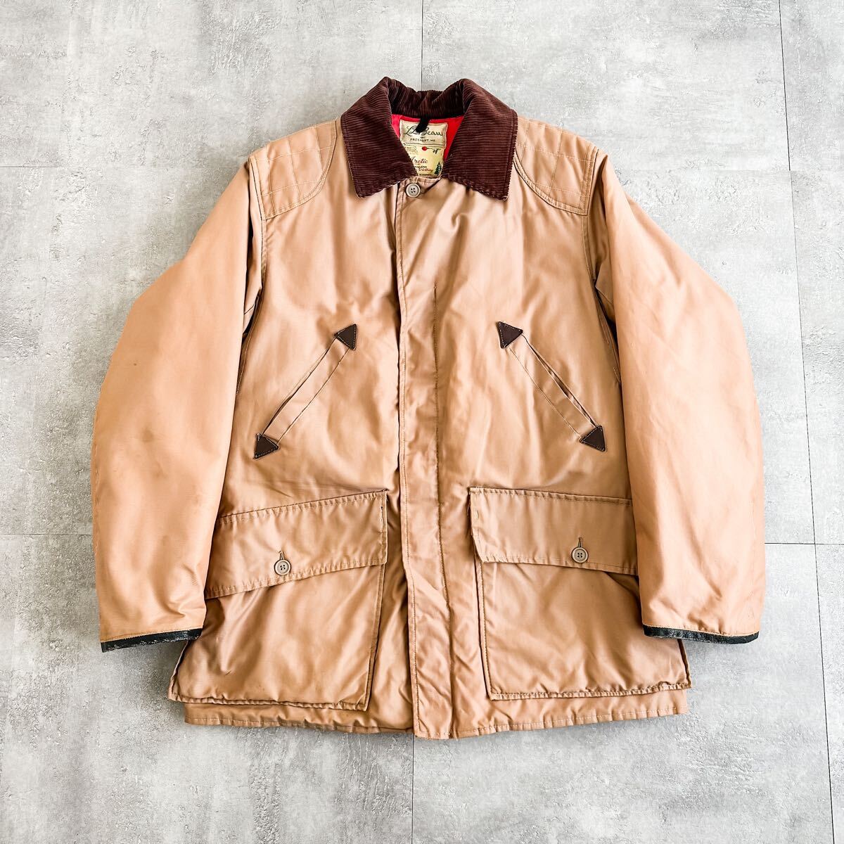 70s L.L.Bean エルエルビーン WOODS カナダ製 筆記体タグ ハンティングジャケット ダウンジャケット / 古着 ビンテージ ヴィンテージ 60s