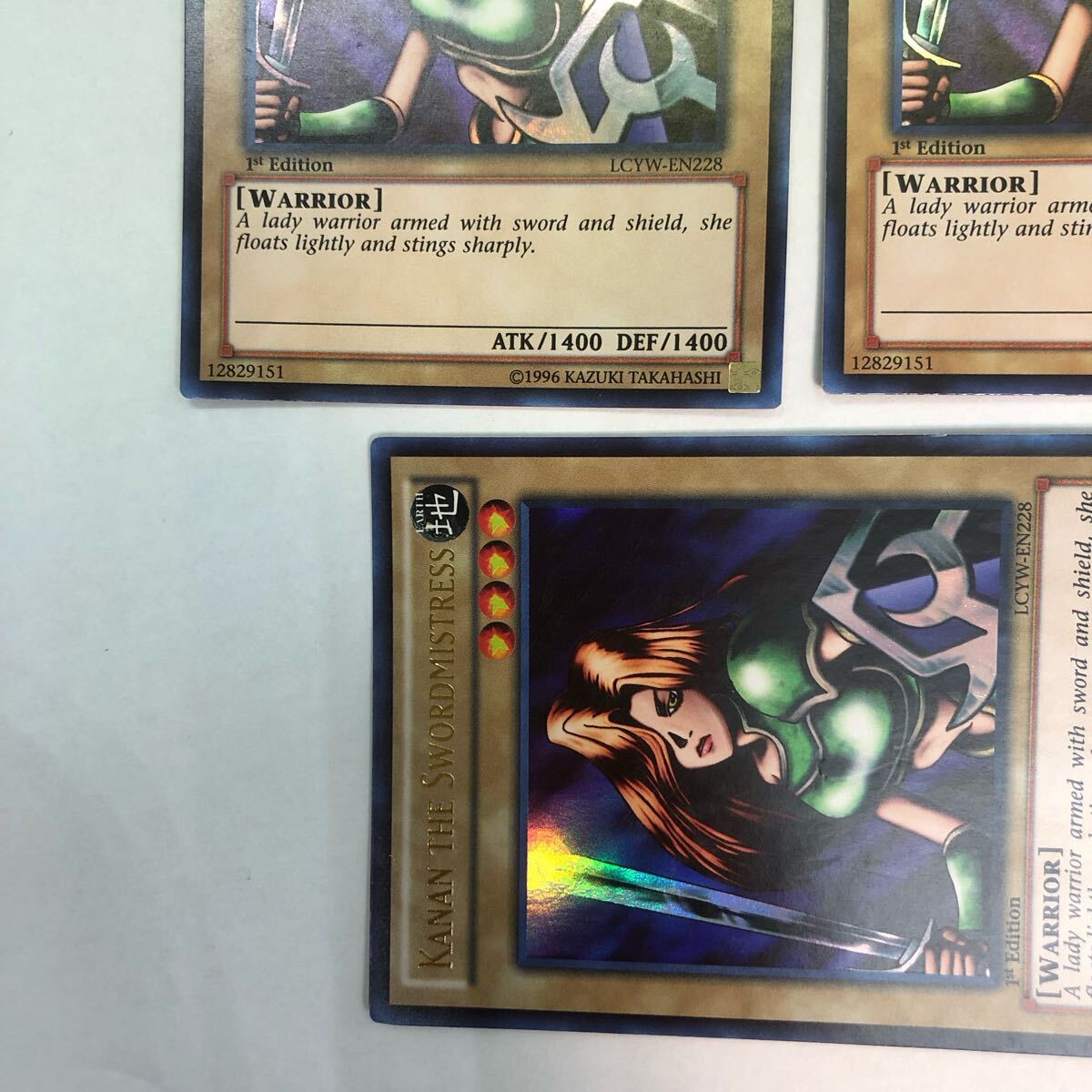 未使用品】遊戯王 英語版 女剣士カナン ウルトラレア 1st 3枚 未使用品】遊戯王 英語版 女剣士カナン ウルトラレア 1st 3枚