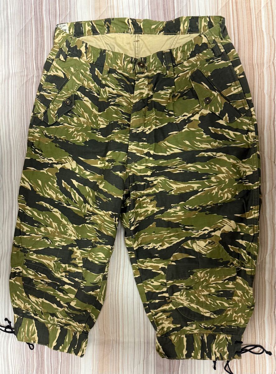 數(shù)回著用 FREEWHEELERS フリーホイーラーズ UNION SPECIAL OVERALLS Ryssman リスマン タイガーカモ ショートパンツ