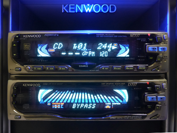 KENWOOD M707+D707! ☆スペアナ DSP グライコ KENWOOD M707+D707! ☆スペアナ DSP グライコ