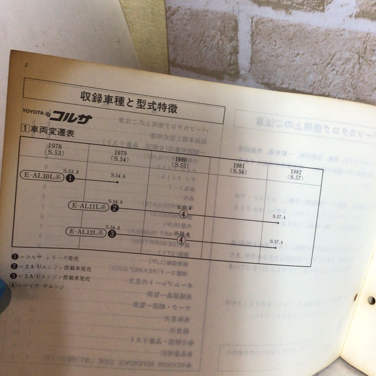 トヨタ　コルサ 《'78.8?'82.4》 1983.4発行　保存版　車検?外裝パーツカタログ　中古