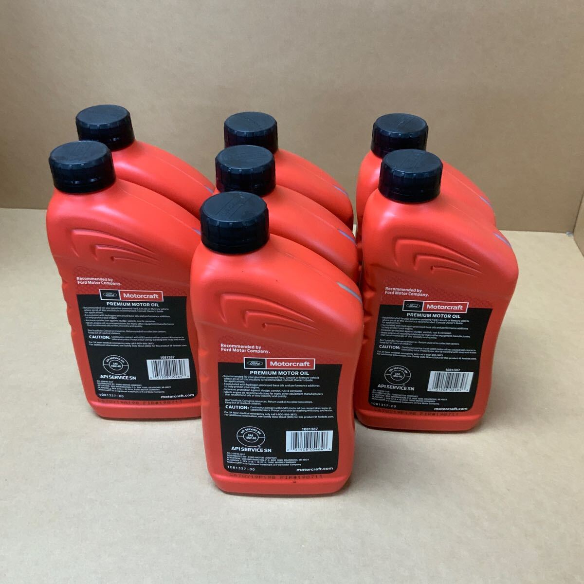 【未開封】Motorcraft Motor Oil モーターオイル エンジンオイル フォード SAE 10W-40 946ml7本セット PTHA0054-12