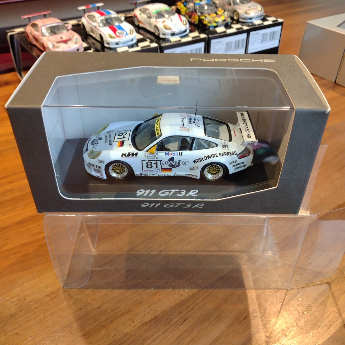 ポルシェ特注 ミニチャンプス MINICHAMPS 1/43 WAP 020 071 10 Porsche 911 GT3R 保護用クリアケース付き