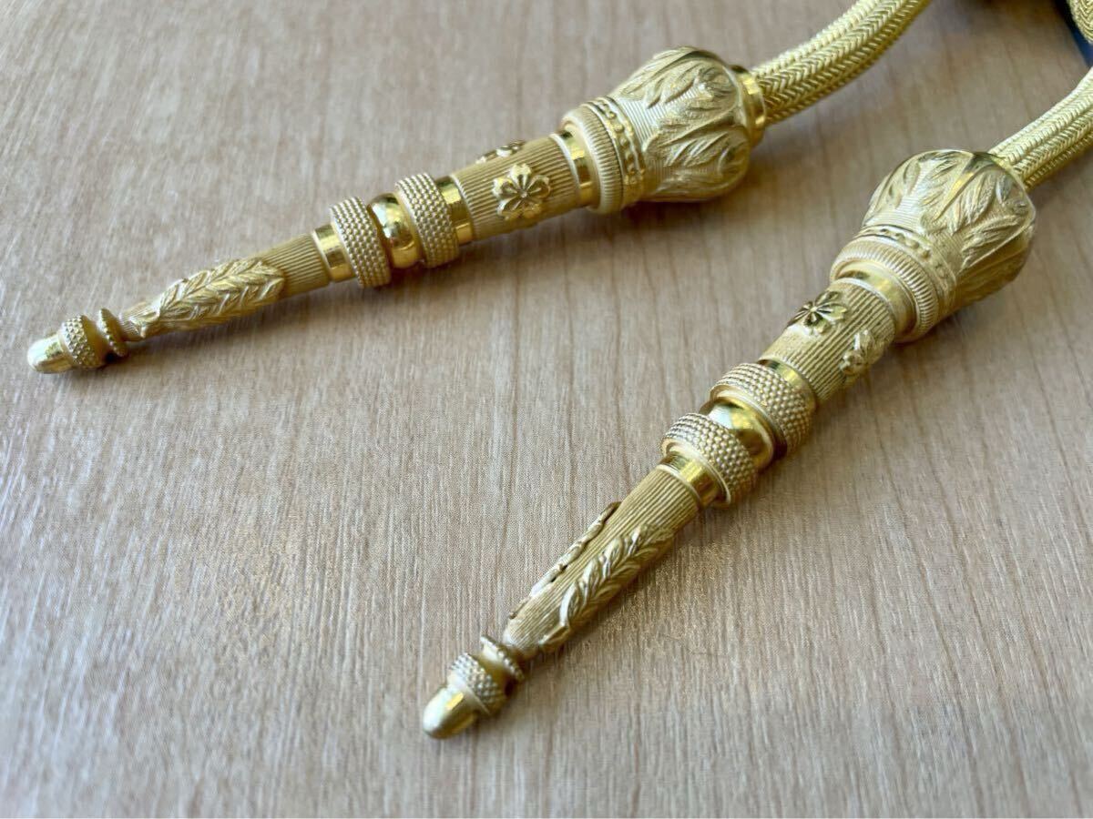 希少 実物 日本陸軍 将官飾緒 参謀飾緒 中将所持品 大礼服 金 希少 実物 日本陸軍 将官飾緒 参謀飾緒 中将所持品 大礼服 金
