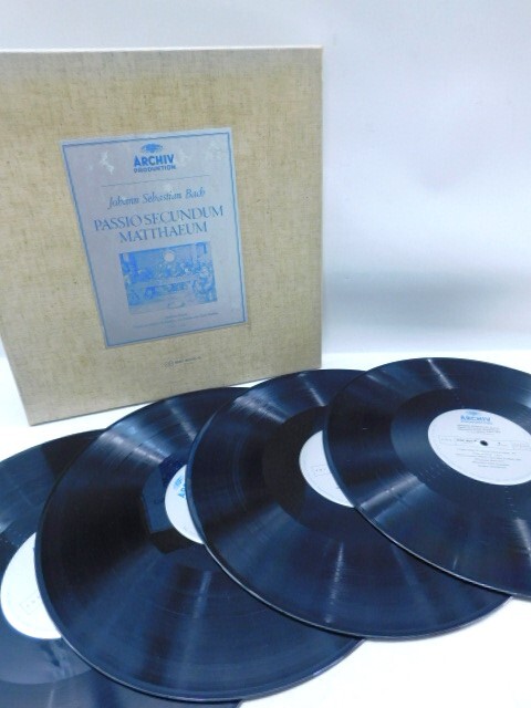 ★中0386 レコード カール・リヒター指揮 バッハ：マタイ受難曲 ミュンヘン・バッハ管弦楽団・合唱団 LP アナログ盤 32410241