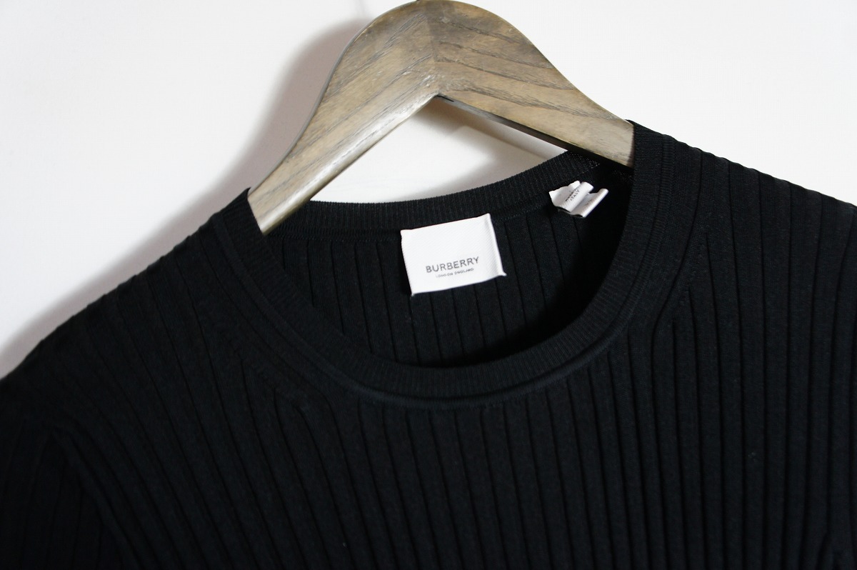 國內正規(guī) 美品 BURBERRYバーバリー テーラード ジャケット ドッキング ニット ワンピース スカート サイズXS 本物 黒620O▲