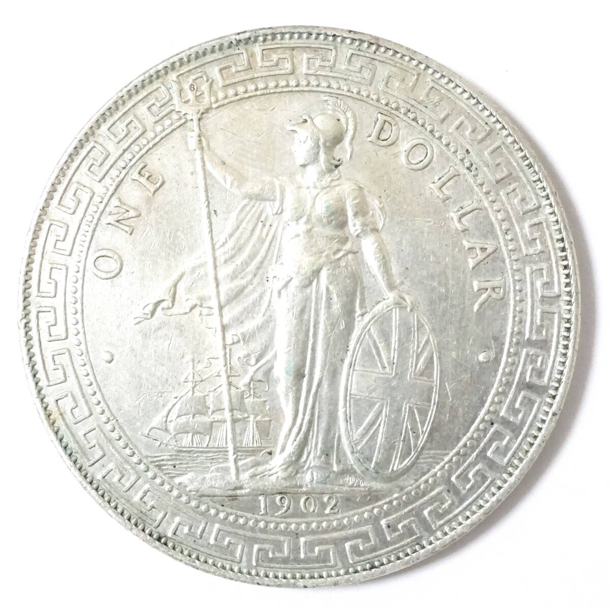 イギリス 香港 ブリタニア立像 1902年 1円銀貨 貿易銀 量目:約 イギリス 香港 ブリタニア立像 1902年 1円銀貨 貿易銀 量目:約
