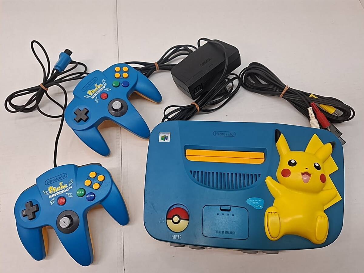動作確認済み・送料無料】Nintendo 64 ピカチュウ ブルー 動作確認済み・送料無料】Nintendo 64 ピカチュウ ブルー