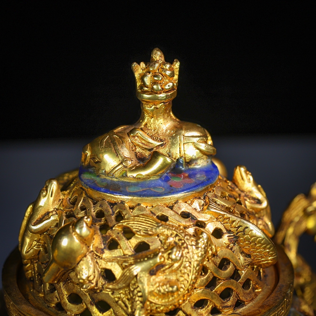 館蔵珍品 銅製 塗金 兵符一對』置物 賞物 貴重物品 収蔵品 中国 館蔵珍品 銅製 塗金 兵符一對』置物 賞物 貴重物品 収蔵品 中国