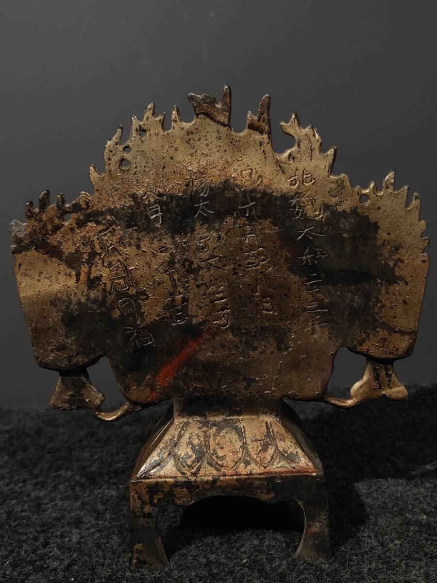 中国古美術・珍蔵純銅製・純手作り・仕女絵宝石入り筆立・文房置物・書道品·純手彫り ▽鴻▽ 銅製 寶石嵌 描金 彩繪 站度母像 置物 古賞物 中国古玩