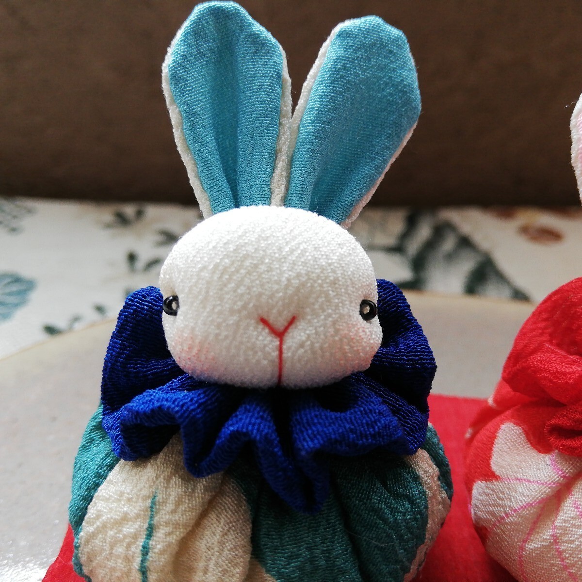 うさぎ お雛様♪ 手作り ひな祭り 雛祭り 古布 縮緬 和雑貨 着物 うさぎ お雛様♪ 手作り ひな祭り 雛祭り 古布 縮緬 和雑貨 着物