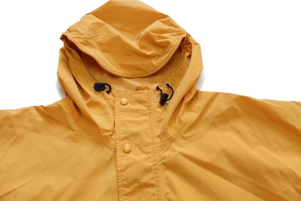 ★90s EddieBauerエディーバウアー ナイロン マウンテンパーカー 濃黃 L★オールド ビンテージ ジャケット アウトドア オーバーサイズ