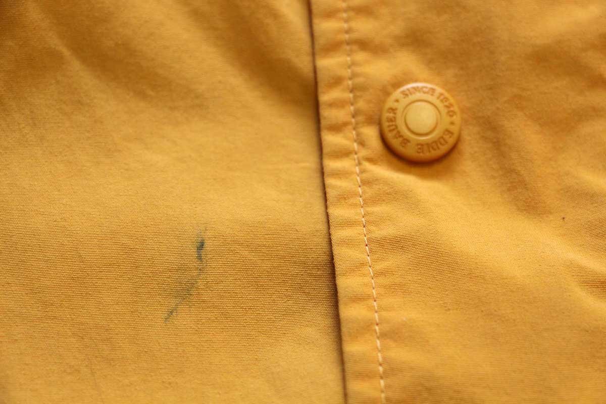 ★90s EddieBauerエディーバウアー ナイロン マウンテンパーカー 濃黃 L★オールド ビンテージ ジャケット アウトドア オーバーサイズ