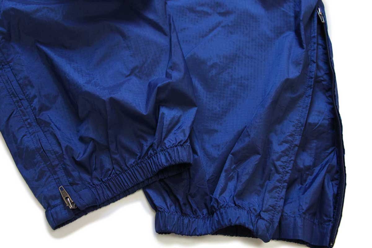 ★90s patagoniaパタゴニア ナイロンパンツ 紺 M★オールド ビンテージ アウトドア キャンプ レインパンツ オーバー リップストップ