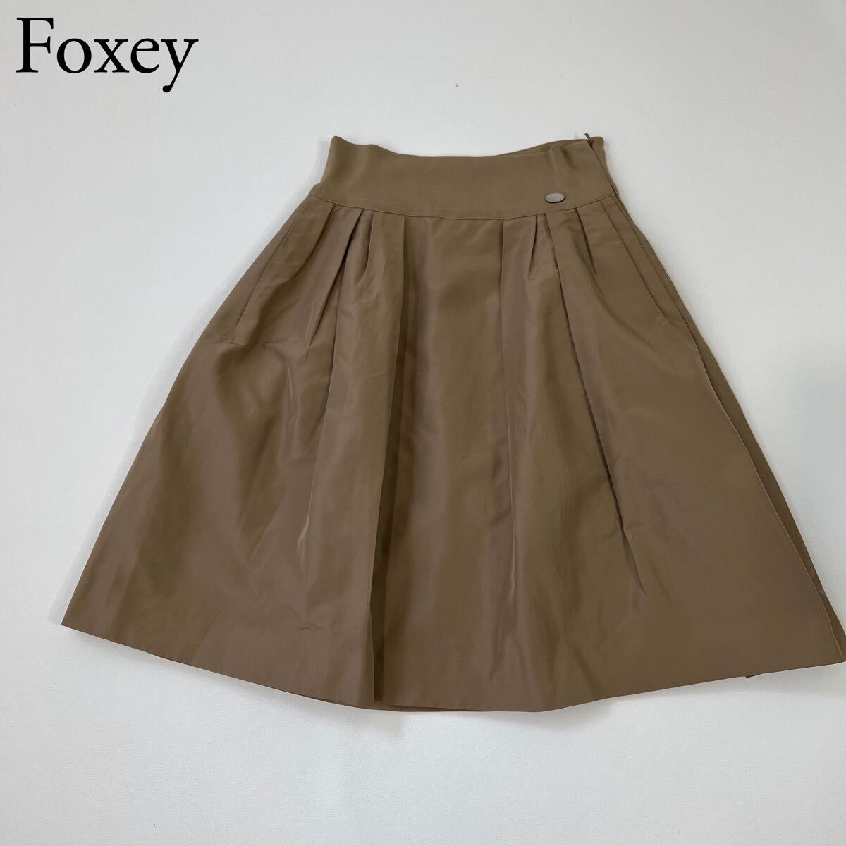 美品 FOXEY BOUTIQUE フォクシーブティック フレアスカート シルク 