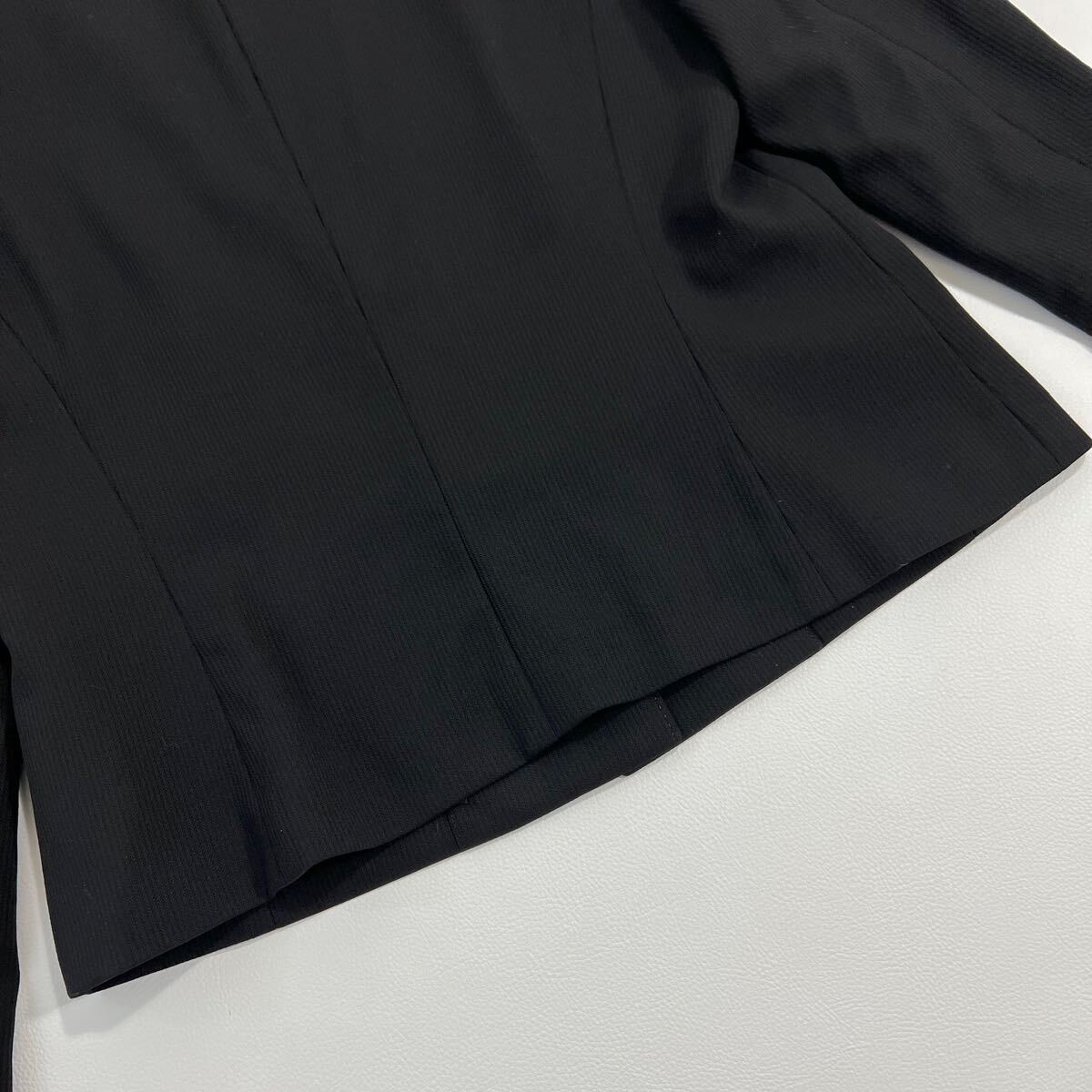 美品 Aquascutum アクアスキュータム ステンカラージャケット ブラック　ロゴボタン　シンプル アウター　トップス レディース