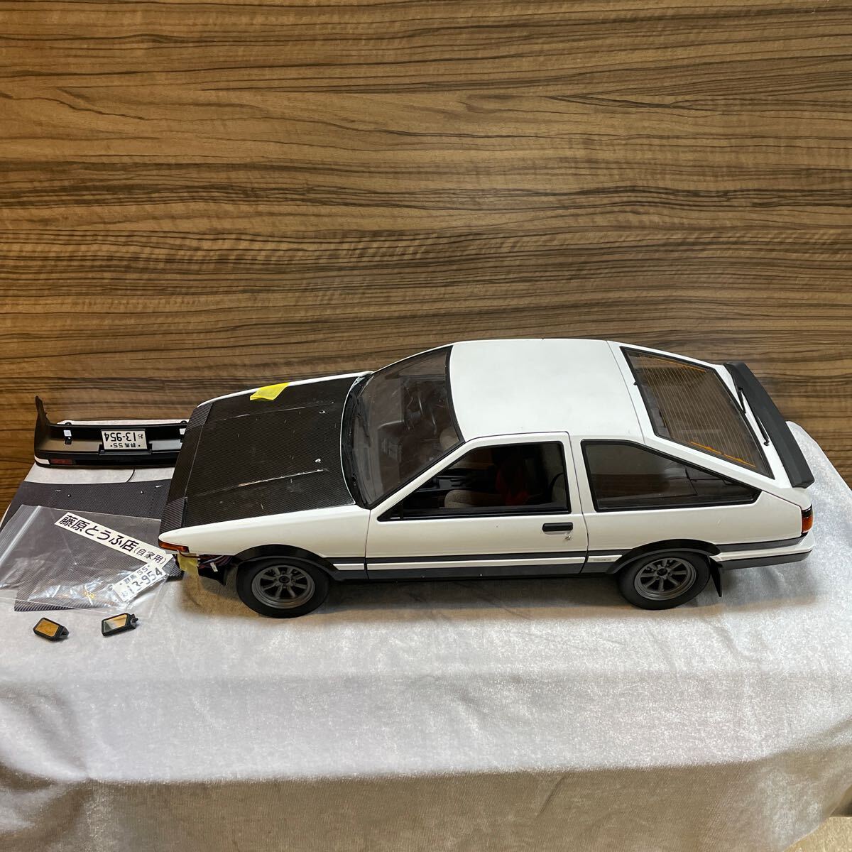 ディアゴスティーニ AE86 1/8 藤原とうふ店ステッカー付き ディアゴスティーニ AE86 1/8 藤原とうふ店ステッカー付き