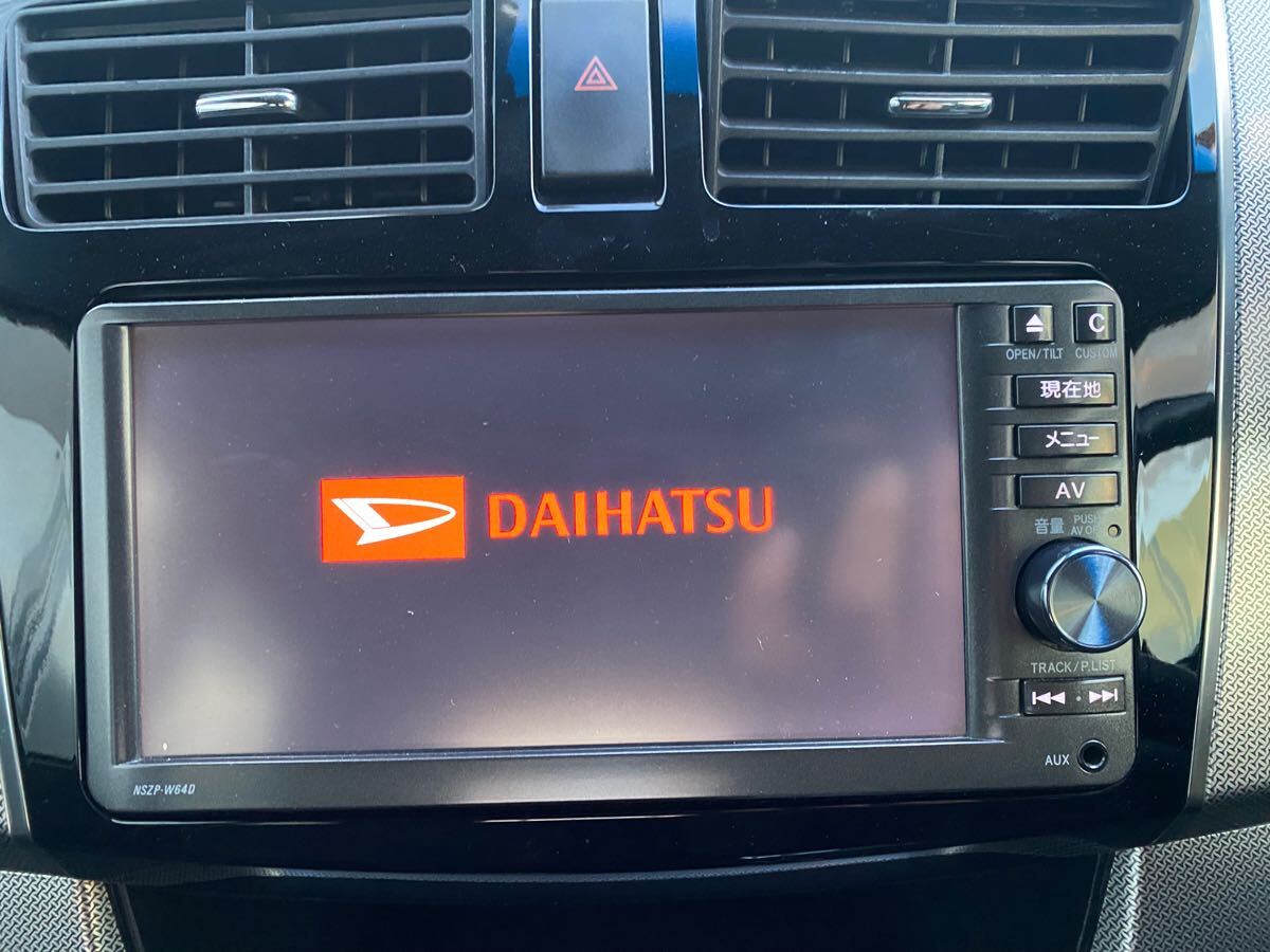 ダイハツ純正【NSZP-W64D】カーナビ　DVD SD CD TV USB HDMI iPod MSV シリアル No MKTM003932JP Bluetooth