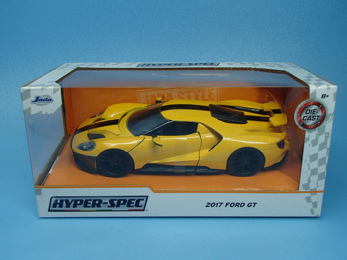 JADA TOYS 1/24　2017 フォード GT イエロー/ブラックライン　JADA32257