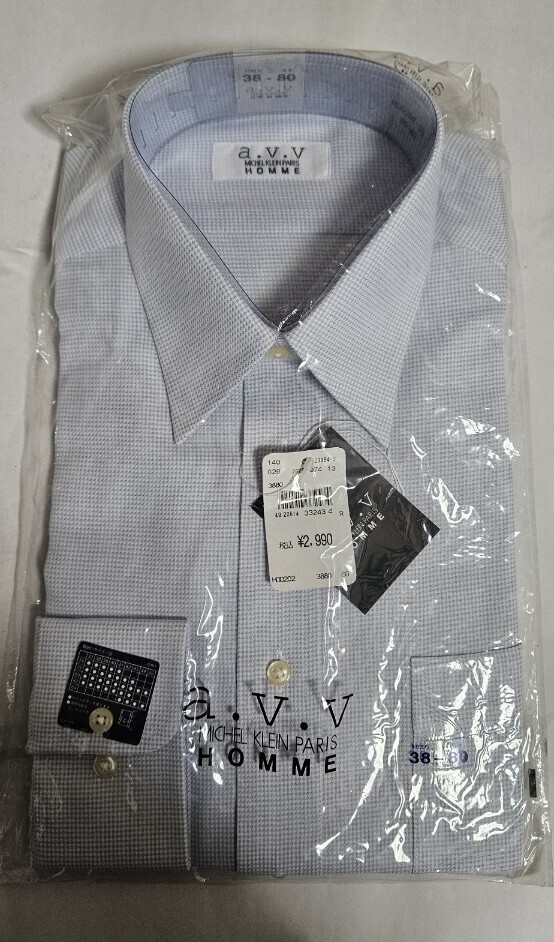 a.v.v HOMME アーヴェヴェ☆形状安定シャツ・38-80