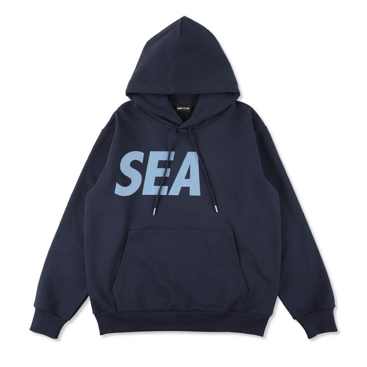 【新品】【XLサイズ】 24AW 25 新品 WIND AND SEA ウィンダンシー SEA STRAIGHT HOODED SWEATSHIRT HOODIE スウェットフーディー NAVY XL