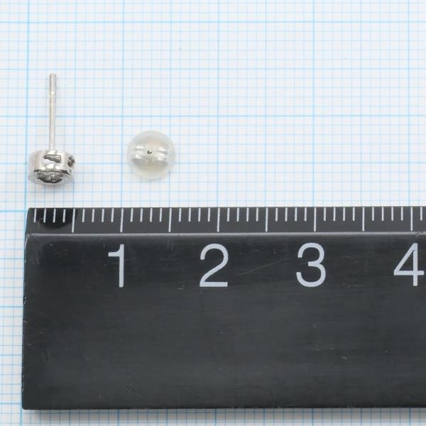 【2025年】エレガントファッションを上品に着 K14WG ピアス 送料無料 美品 中古 総重量約0.5g ×2 0.05 ダイヤ ホワイトゴールド台