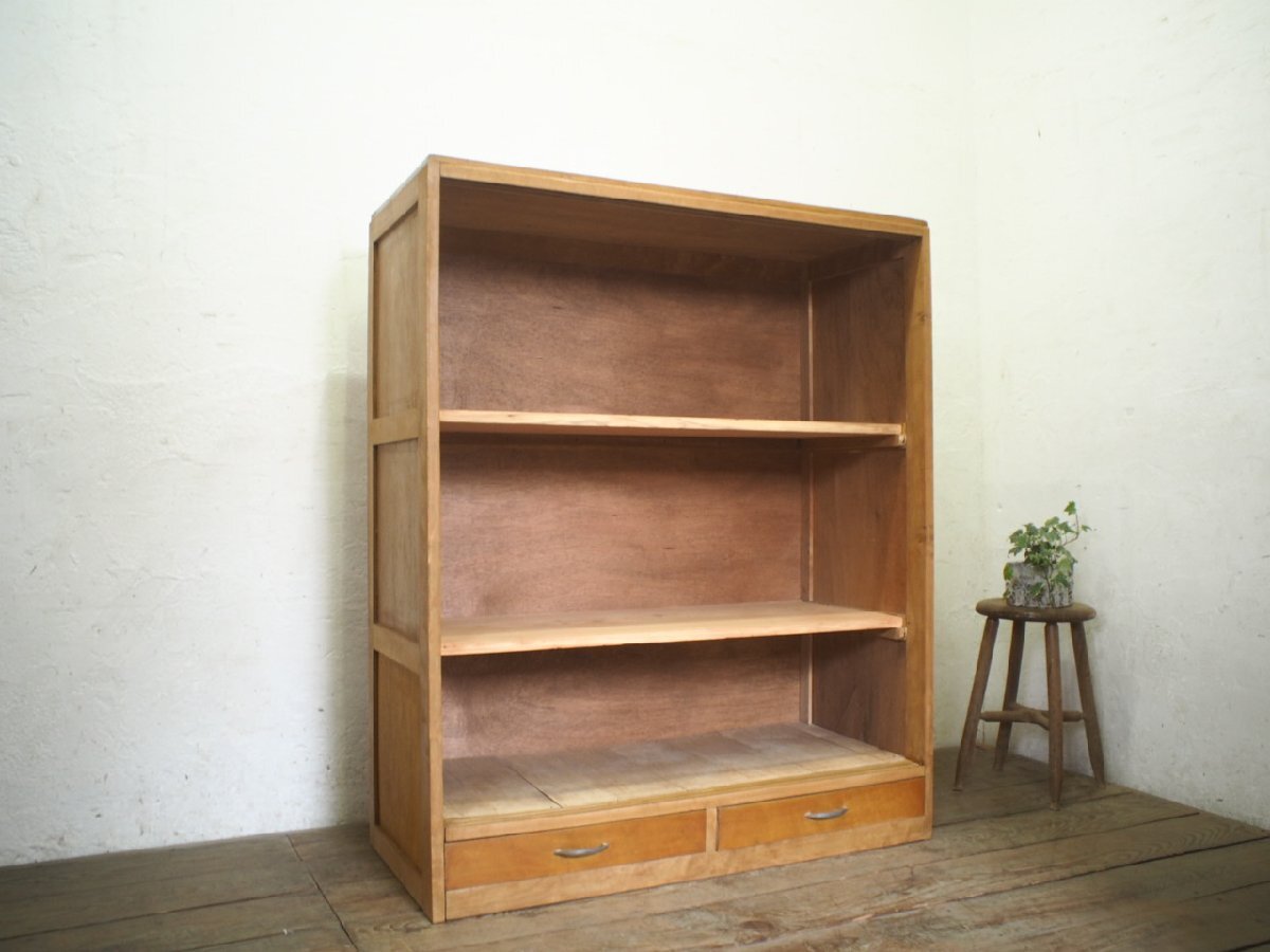 即決□引き出し24杯 チェスト□112×32×43cm薬箪笥□木製