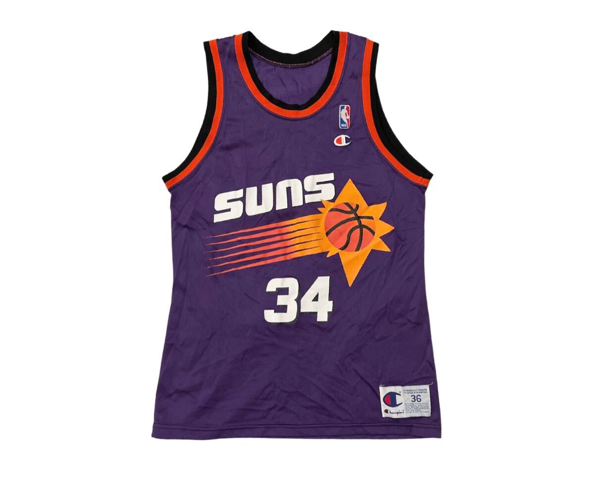 USA製 90s NBA PHOENIX SUNS CHAMPION 34 チャールズ ウェイド