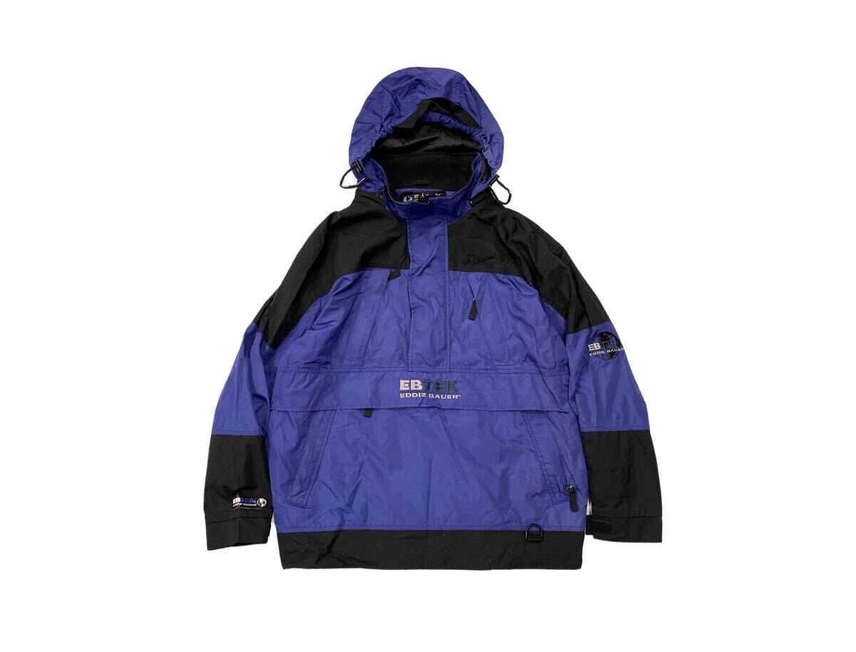 90s EBTEK eddie bauer アノラック ナイロン ジャケット イービーテック エディーバウアー パーカー OLD POLO SPORT