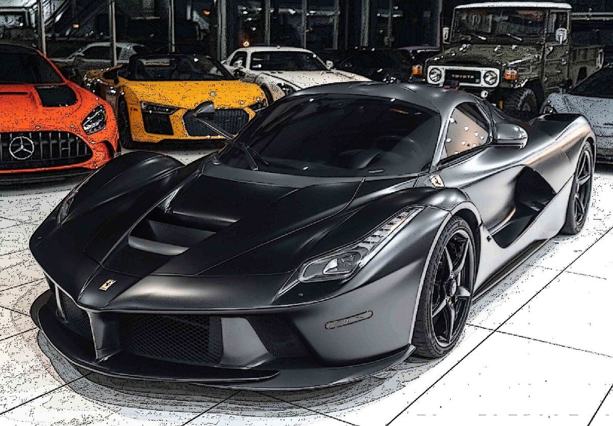 ＜予約品＞　BBR 1/18 Ferrari La Ferrari　マットブラック　フェラーリ　ラフェラーリ　BBR182242
