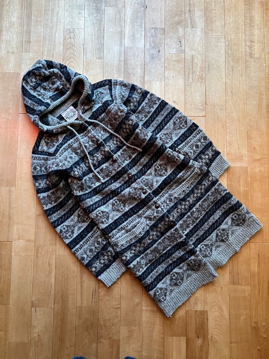Jamieson's ジャミーソンズ ウールフードロングカーディガン Jamieson's ジャミーソンズ ウールフードロングカーディガン